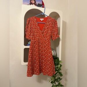 Speechless flower red mini dress